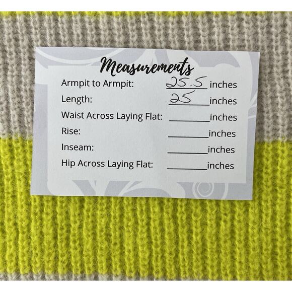 On 34th Women's Yellow Combo Shaker Crewneck Long-Sleeve Sweater Plus Size 0X - Picture 6 of 7